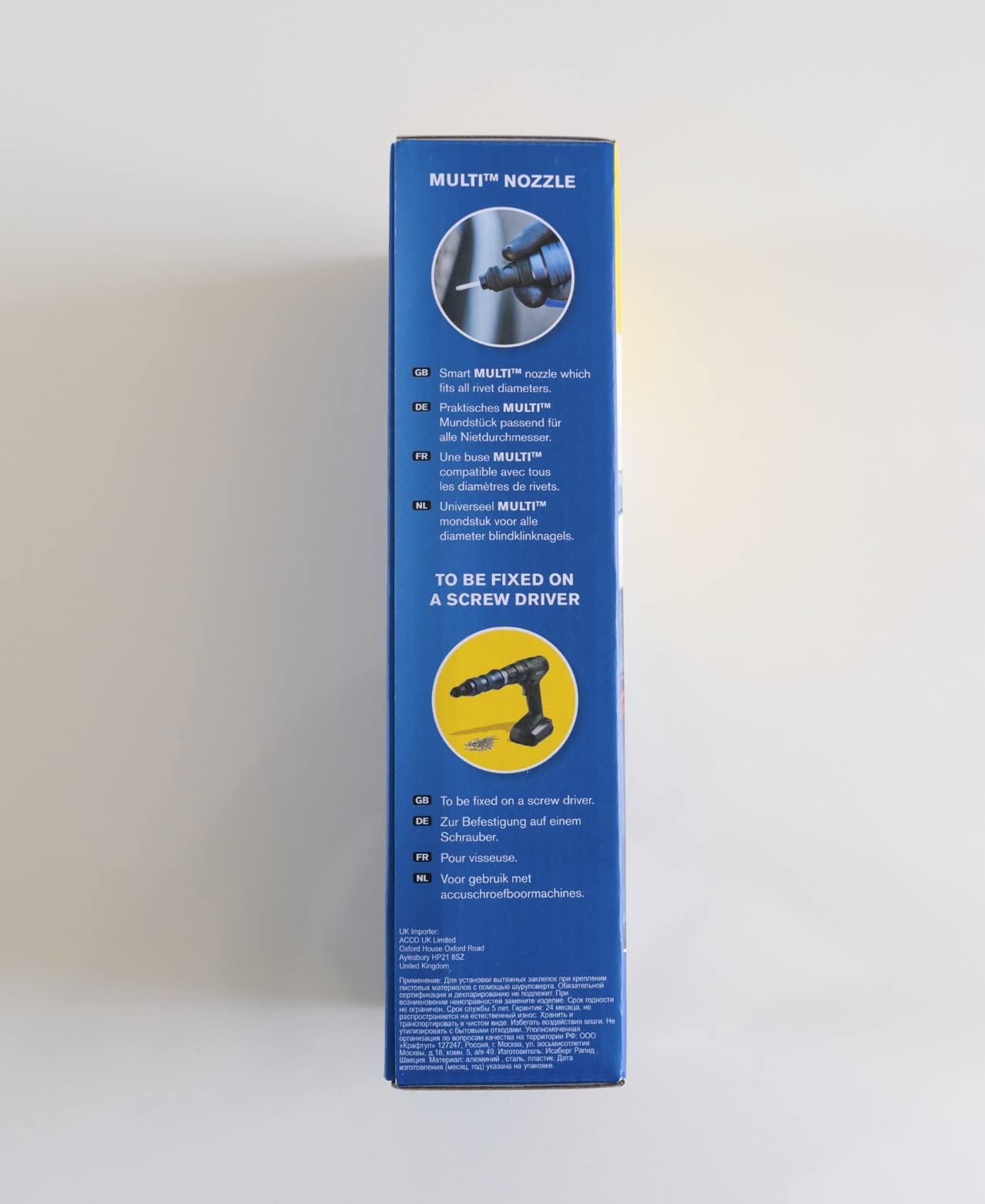 Rapid Rivetage RP150 MULTI adaptateur riveteuse, rivets de 3,2 à 4,8 mm