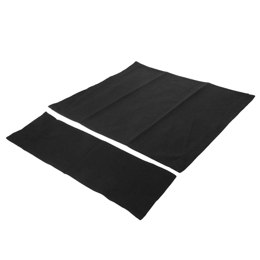 Omabeta Home Décor & Bathroom Décor toile chaise de réalisateur noire 1 ensemble