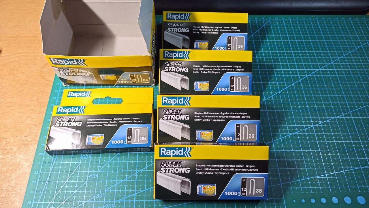 Rapid’os 16 Agrafage n°36 agrafes câble 12 mm boîte de 5000 galvanisées