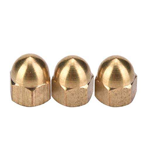 Omabeta Fasteners, Screws & Springs Écrou borgne M5 en laiton 20 pièces