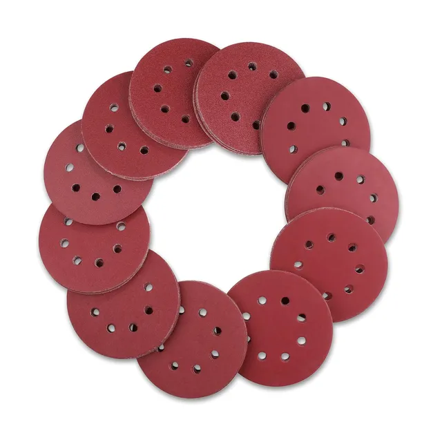 DEKOPRO POWER TOOLS disques abrasifs 125 mm, 150 pièces, 10 grains