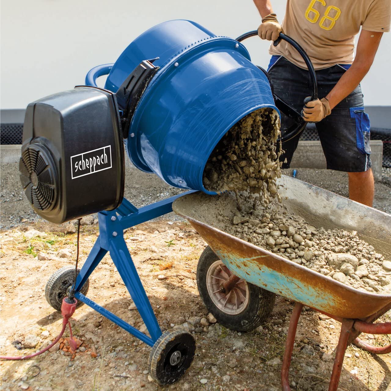 Scheppach MIX Series MIX140 bétonnière 140 L, 550 W