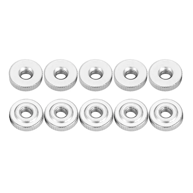 Omabeta Fasteners, Screws & Springs écrous moletés M4 10 pièces acier carbone