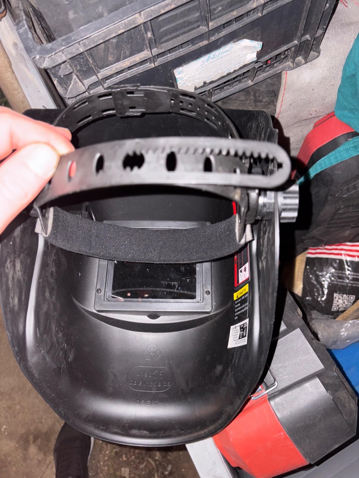DEKOPRO WELDING HELMET masque de soudure automatique Mode Crâne rouge solaire