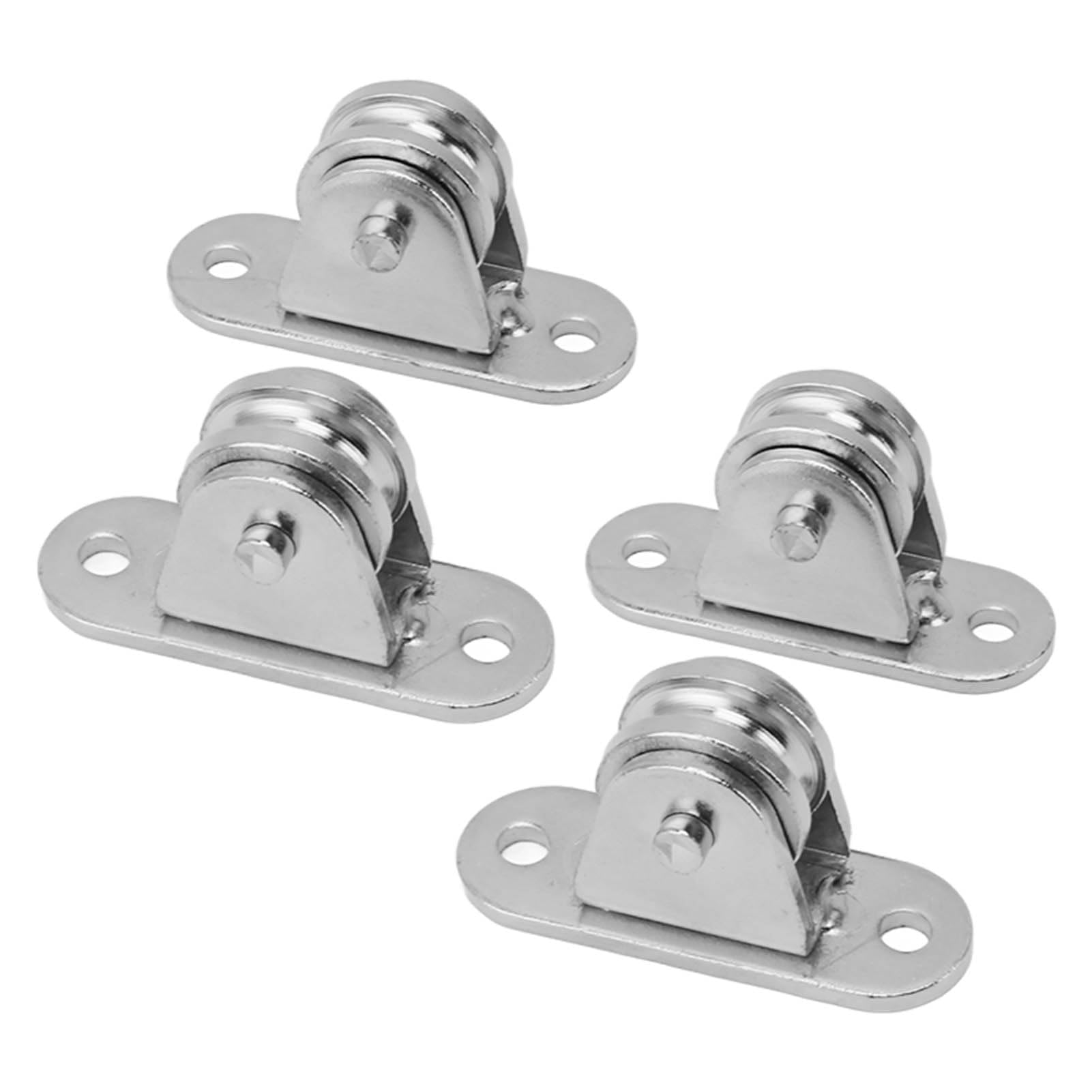 Omabeta Tools & Workshop Equipment poulies fixes en acier inoxydable, lot de 4