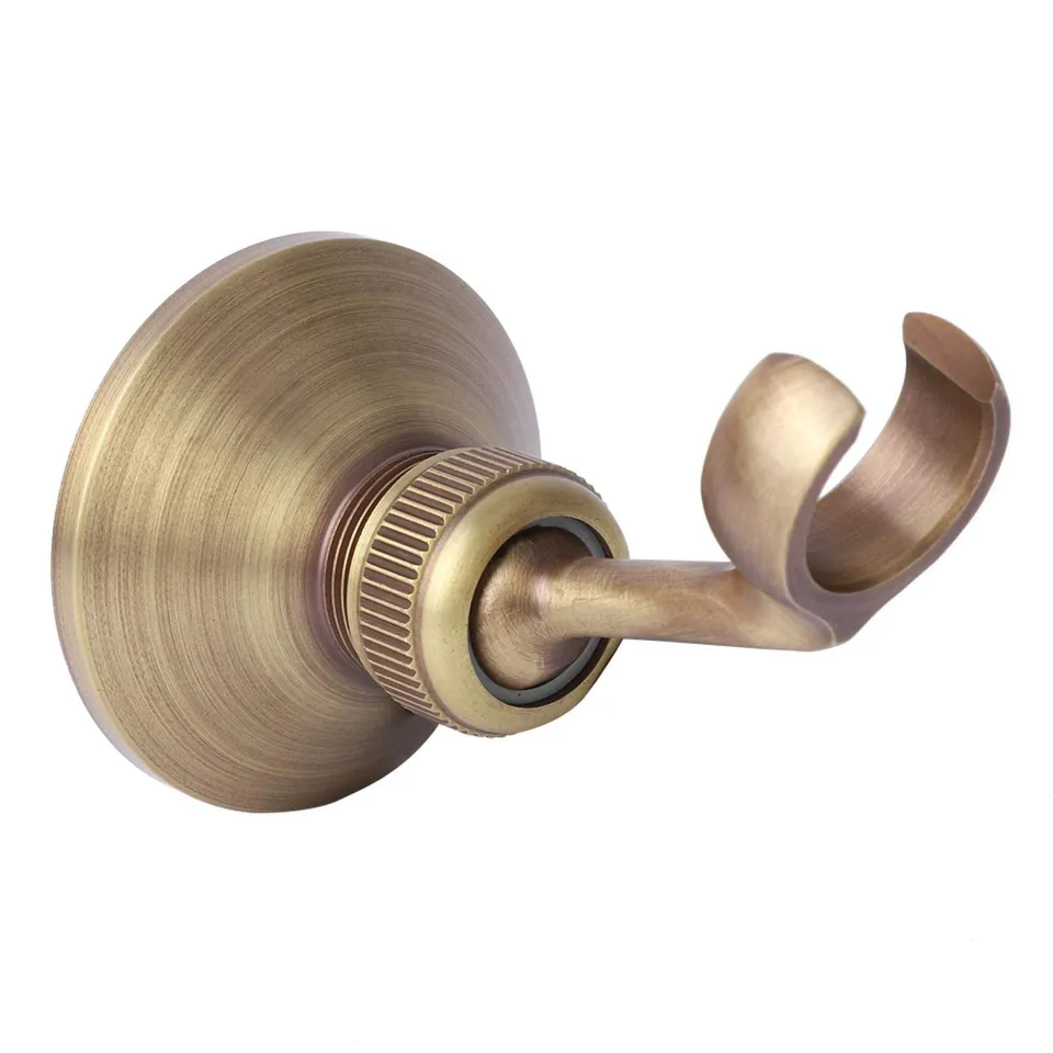 Omabeta Home Décor & Bathroom Décor support de douche réglable rotatif en laiton