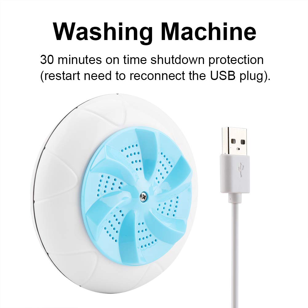 Omabeta Cleaning & Laundry Appliances Mini machine à laver portable bleue 1 kg USB ultrasons