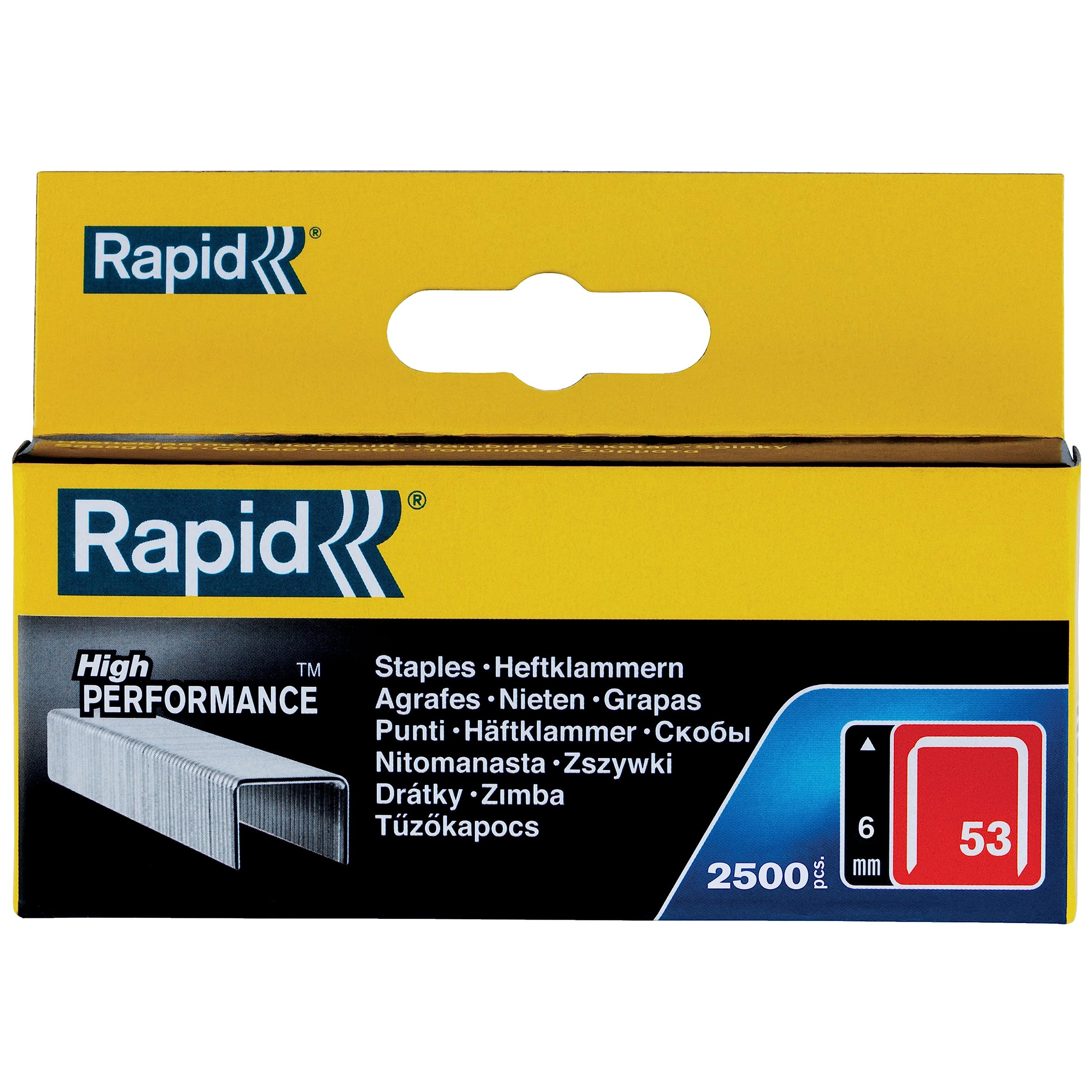 Rapid’os 16 Agrafage n°53 agrafes textile 6 mm 2500 pièces