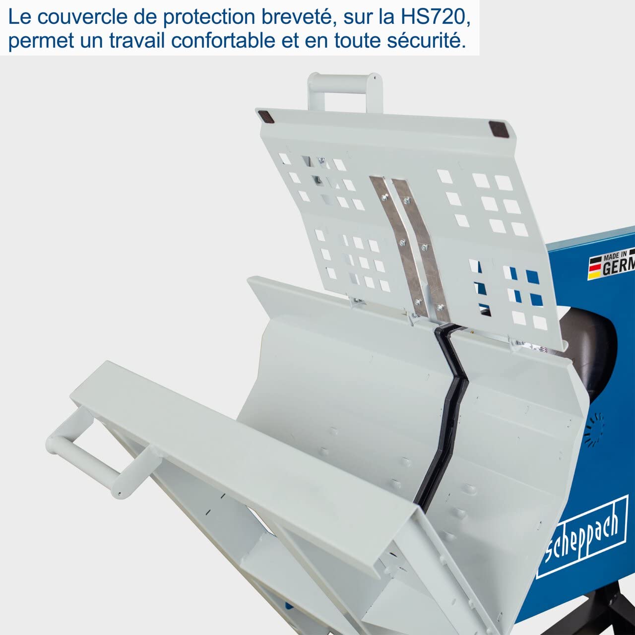 Scheppach HS Series HS720 scie à bûches Ø700 mm coupe sécurisée