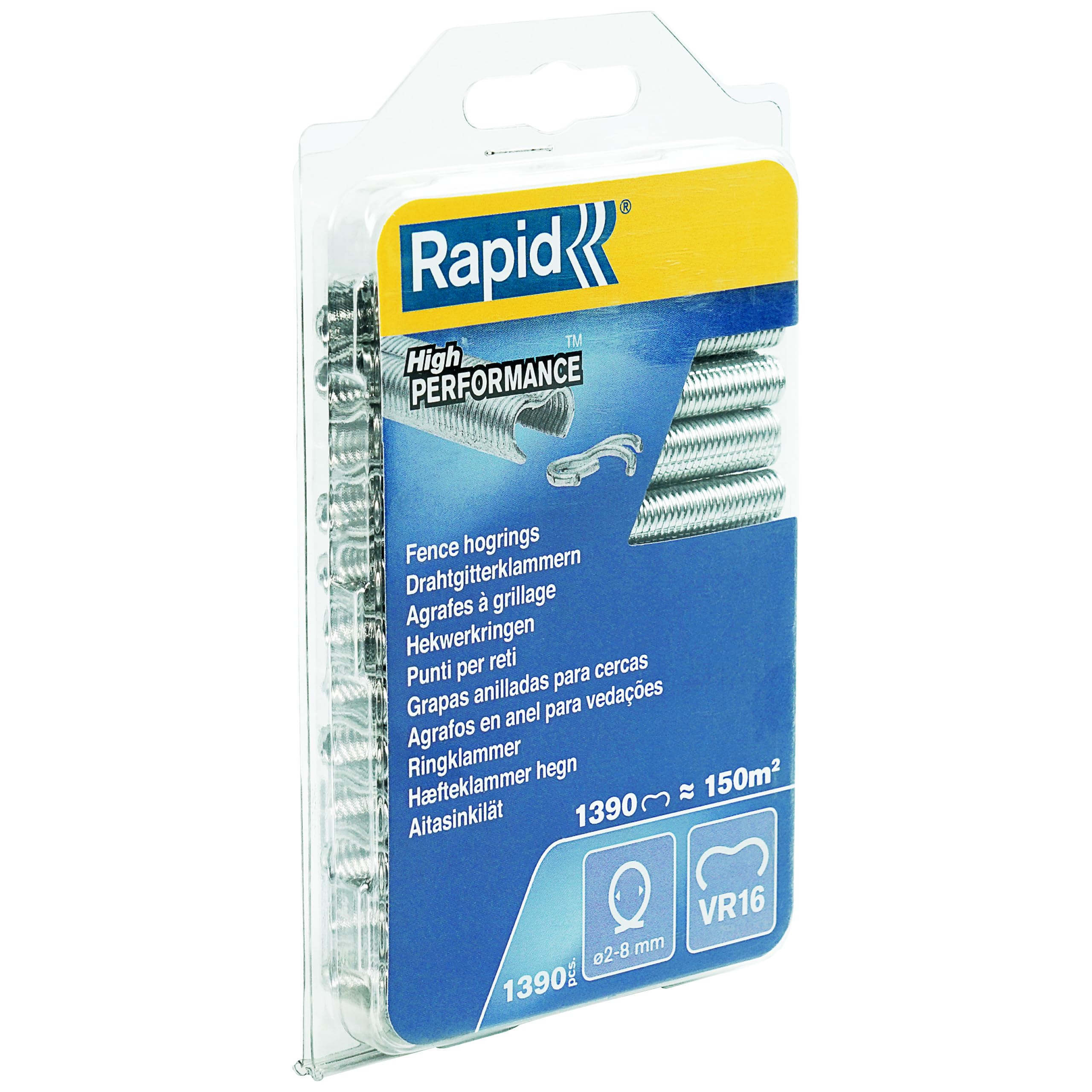 Rapid’os 16 Jardin VR16 agrafes à grillage galvanisées 1390 pièces