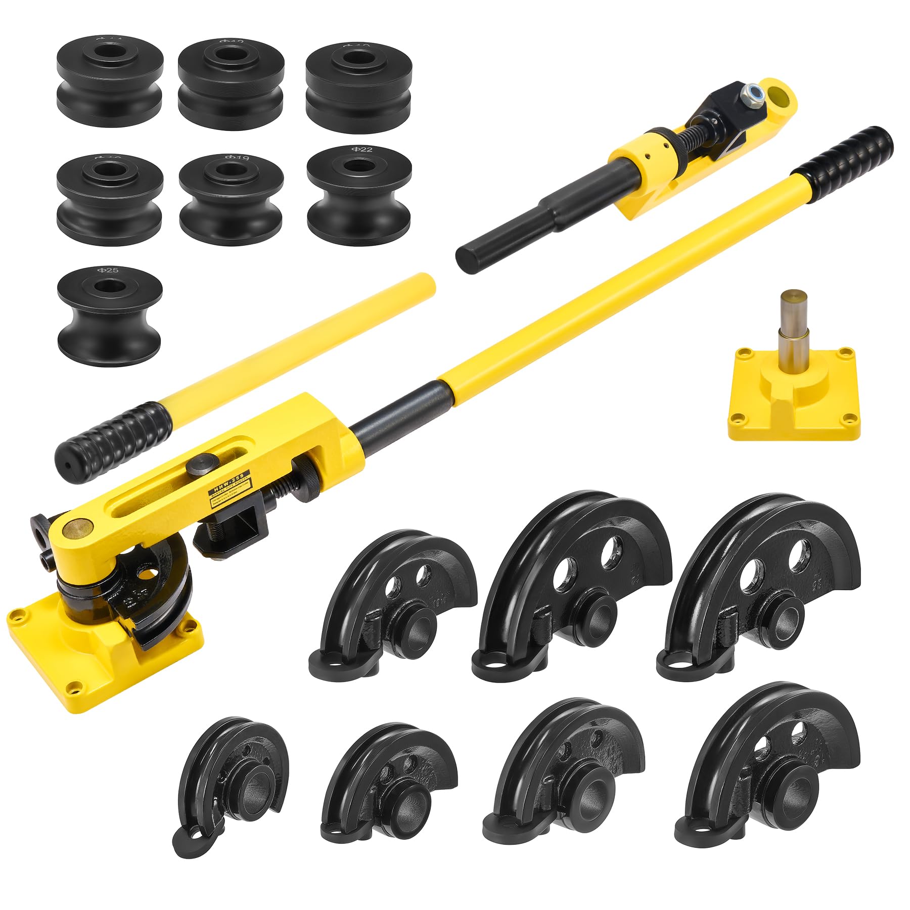ZELCAN pipe bender cintreuse de tuyau 10–25 mm, 7 matrices, manuelle