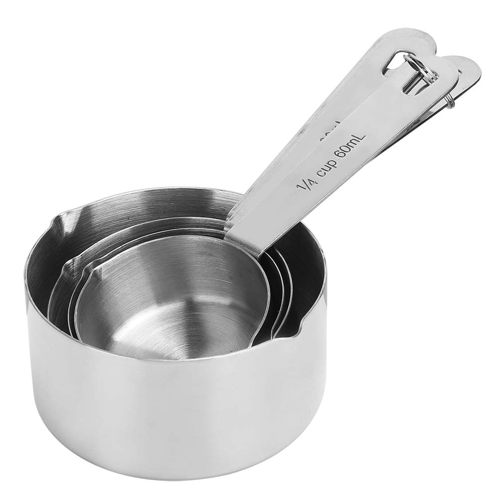 Omabeta Kitchen Utensils & Cooking Tools Tasses à mesurer 4 pièces inox