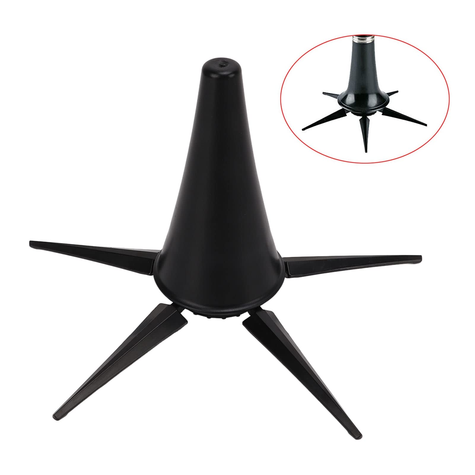 Omabeta Toys & Games Support de clarinette pliable 5 pieds ABS et fer