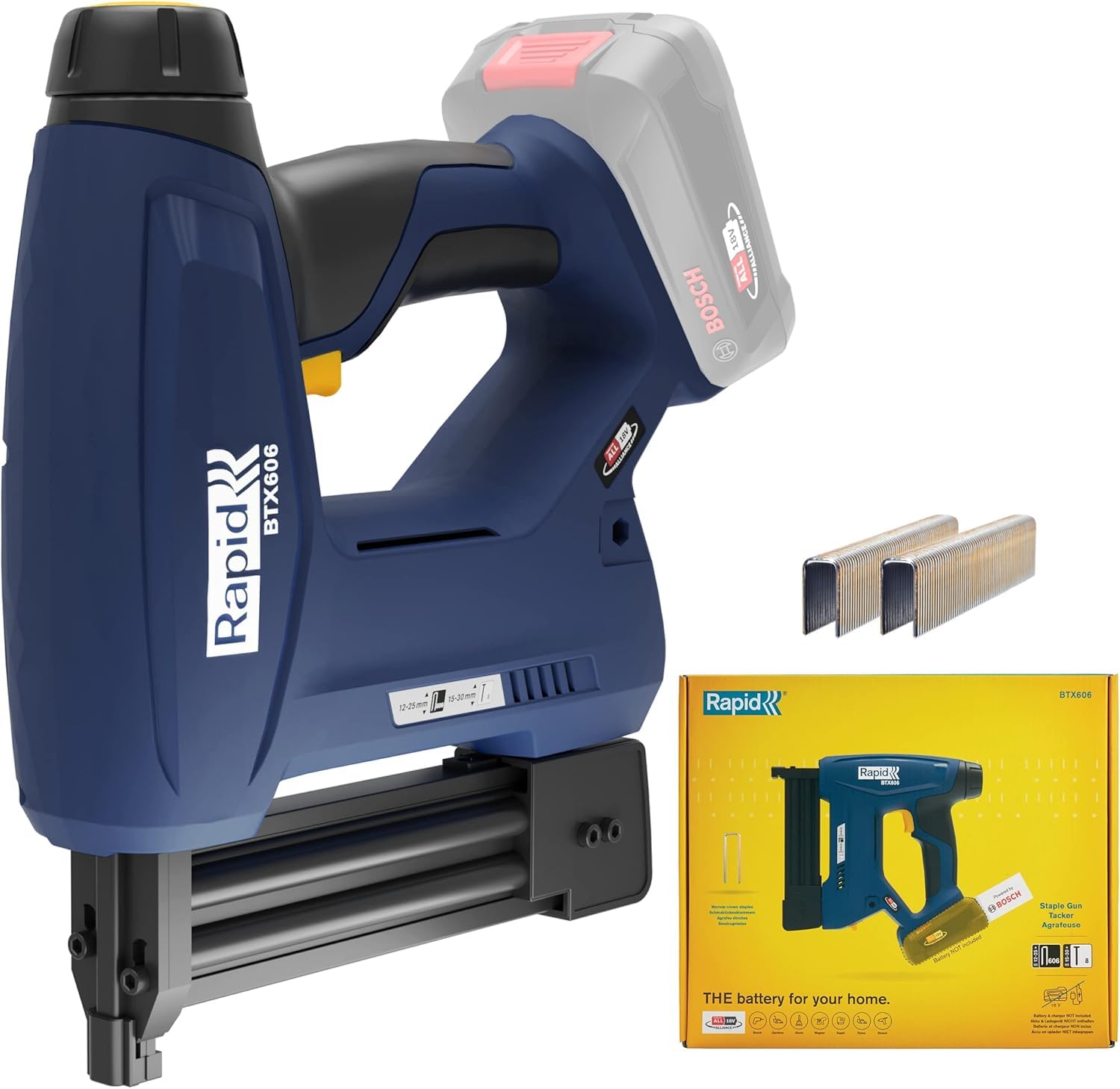 Rapid’os 16 Agrafage BTX606 agrafeuse-cloueuse sans fil 18 V sans batterie