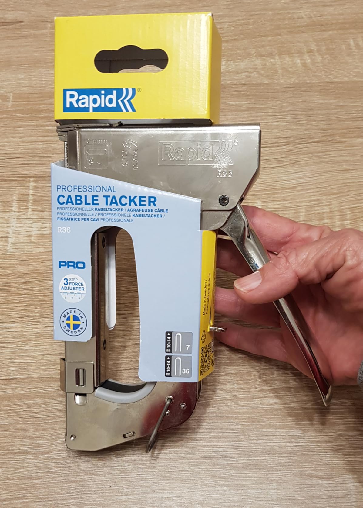 Rapid’os 16 Agrafage R36E agrafeuse câble pour agrafes n°36 et n°7