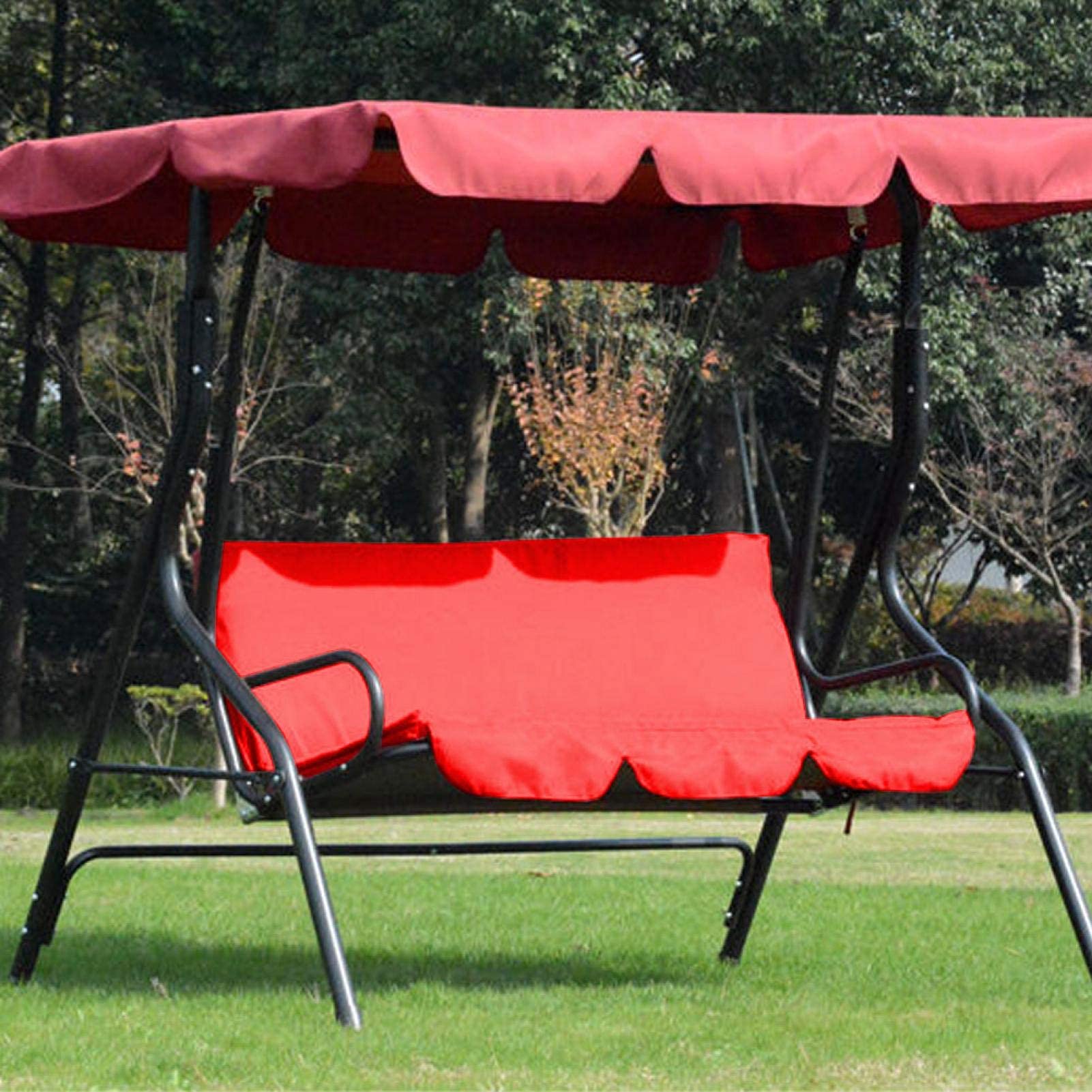 Omabeta Garden Machinery & Agricultural Equipment housse balançoire 3 places rouge, imperméable