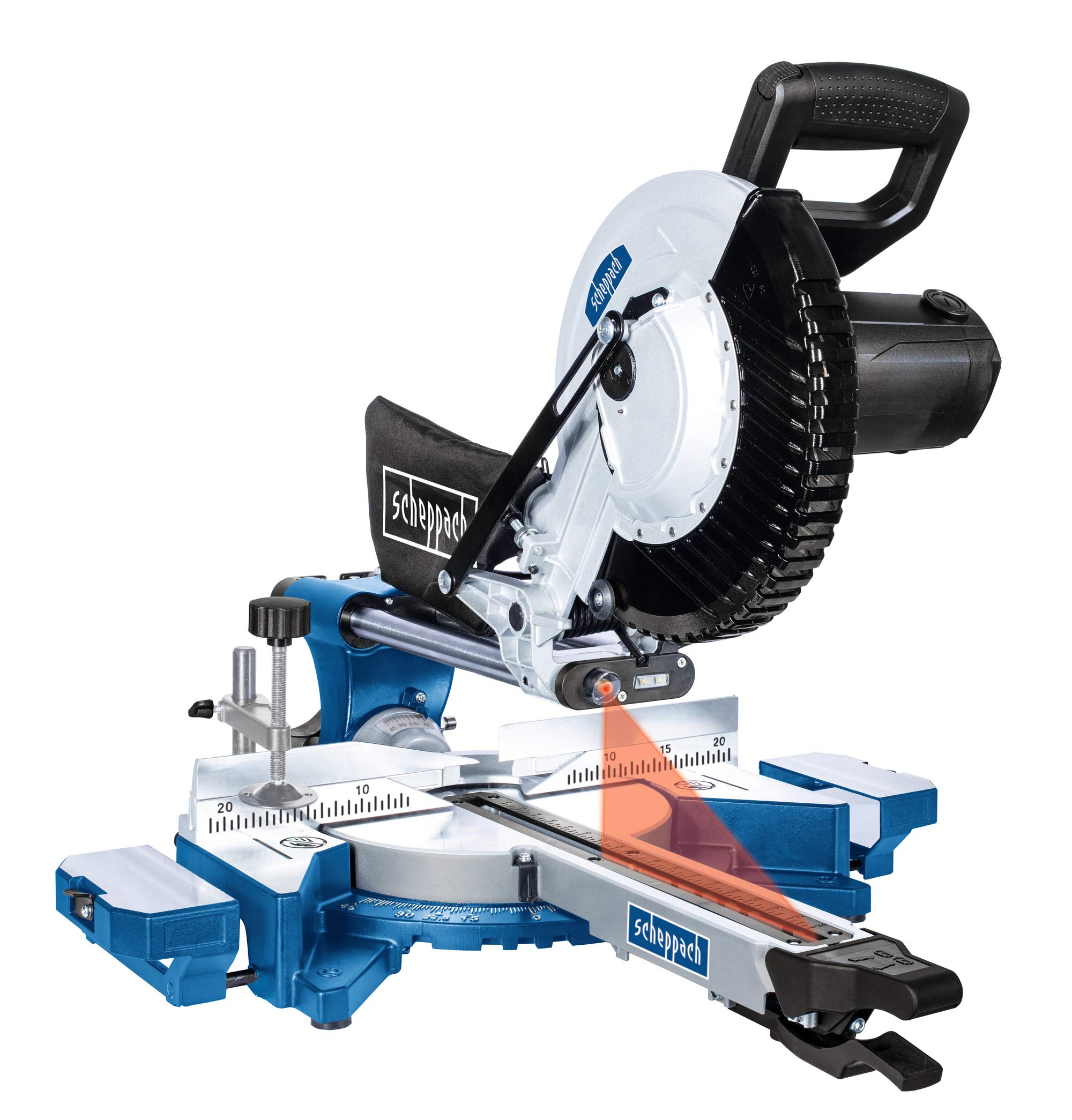 Scheppach HM Series KAP254PRO scie à onglet radiale 2000 W avec laser