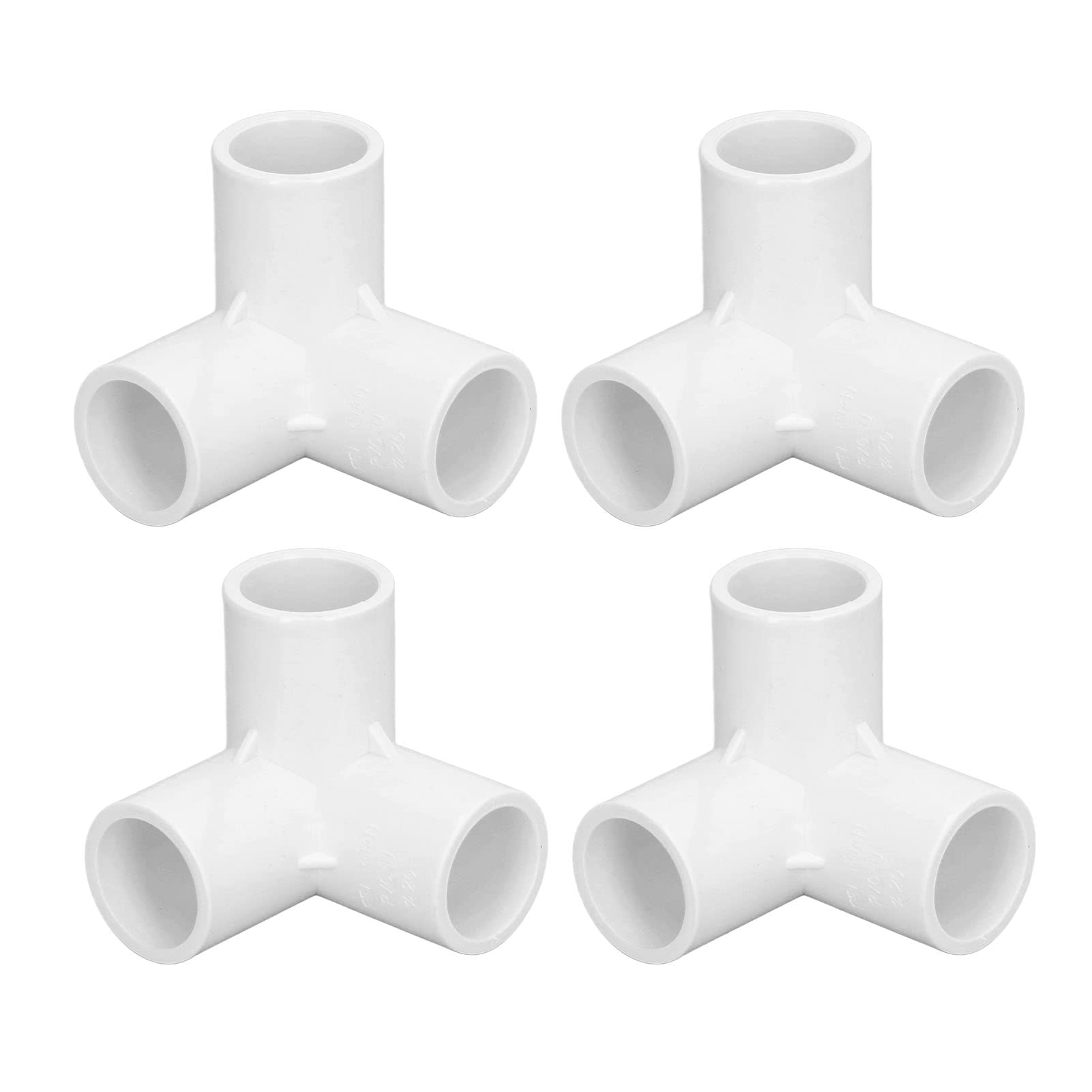 Omabeta Tools & Workshop Equipment Connecteur en T PVC 20 mm blanc lot de 10
