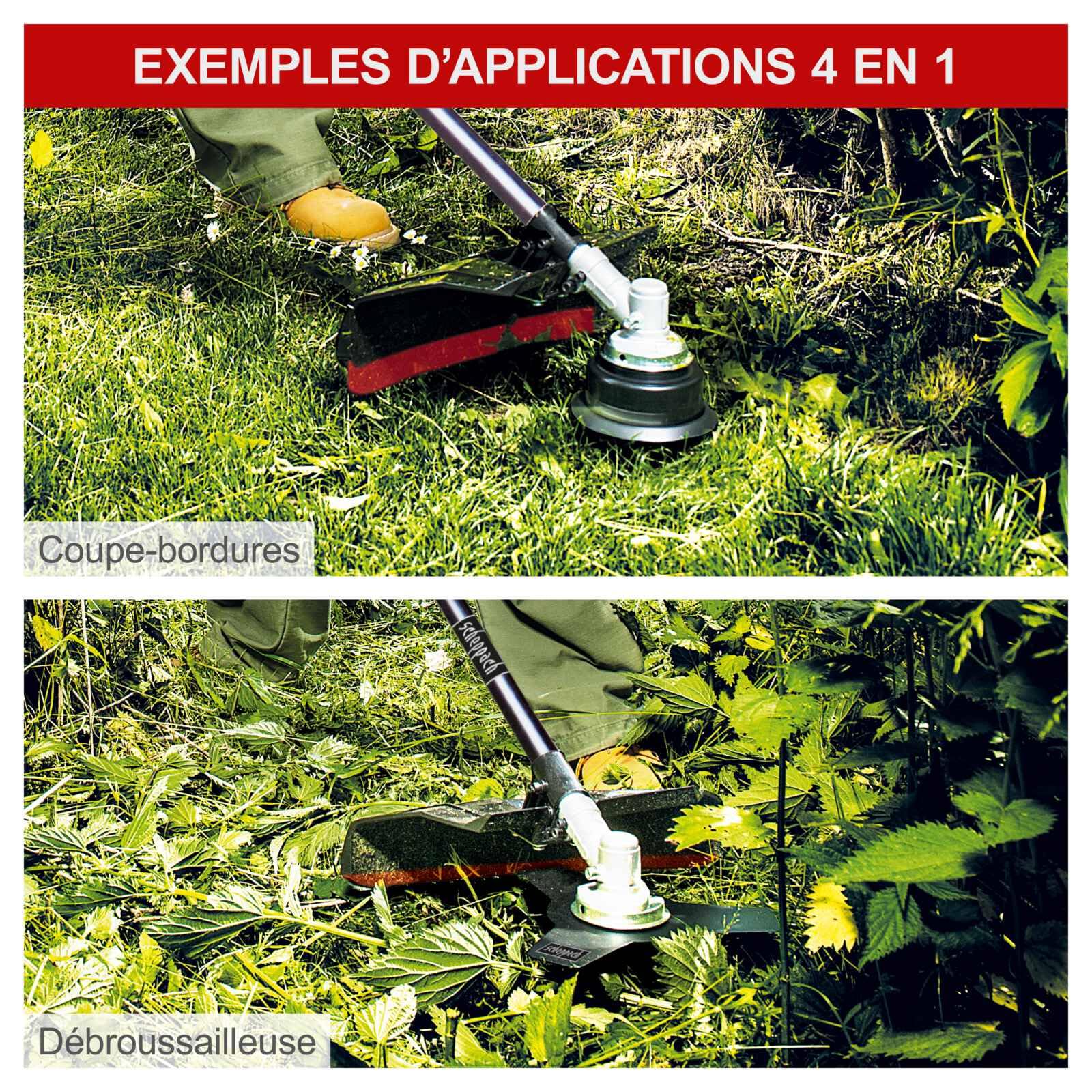Scheppach TKG Series MFH5200-4P débroussailleuse 4 en 1 thermique 51,7 cm³