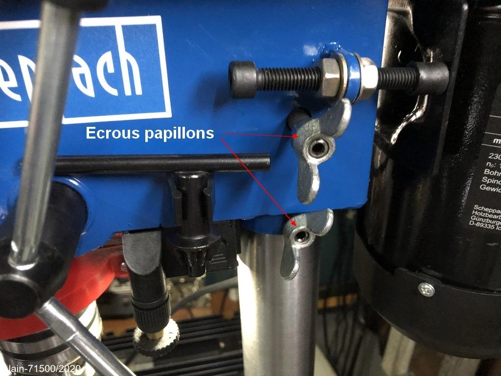 Scheppach ST Series DP16VLS perceuse à colonne 500 W avec laser et étau