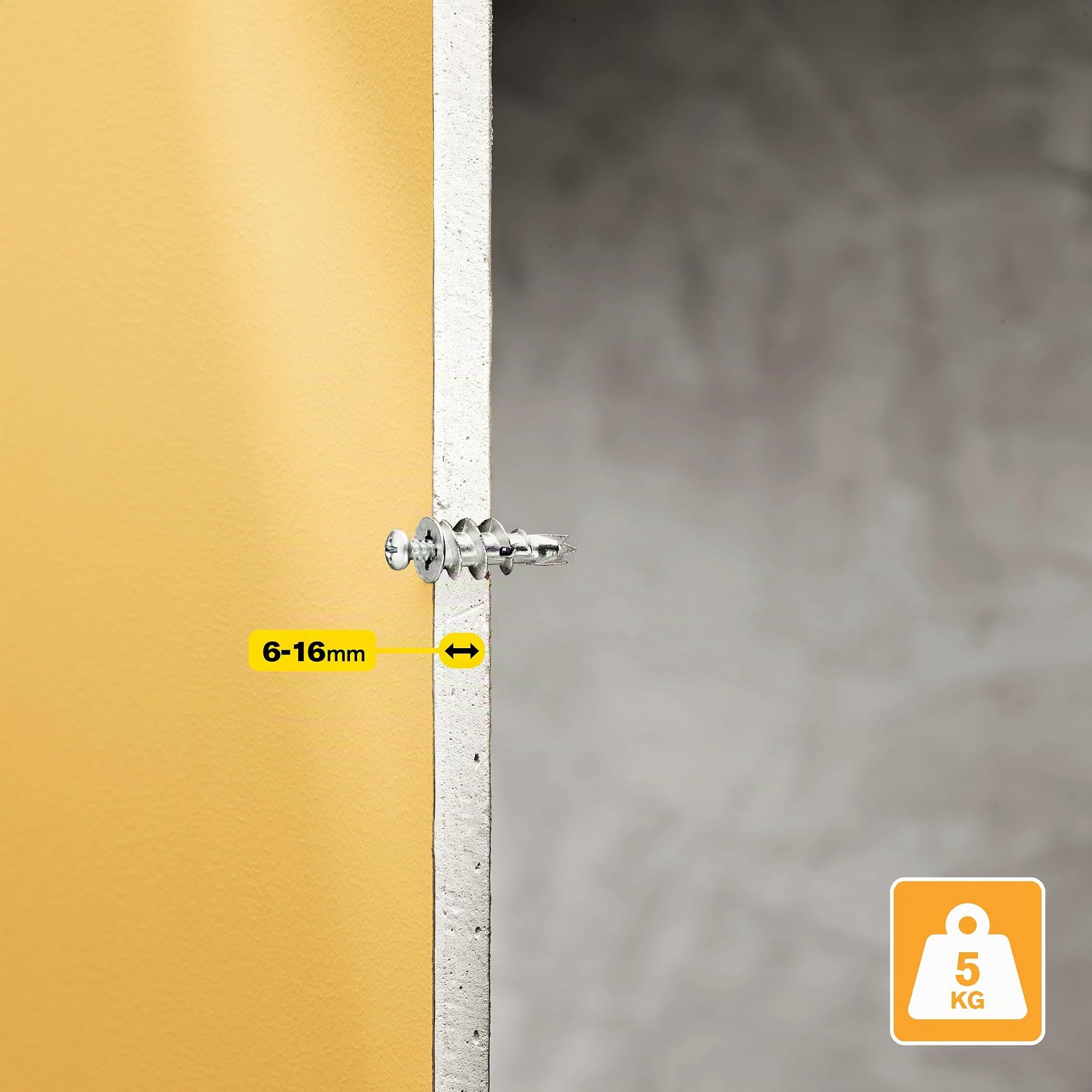 Rapid’os 16 Fixations murs creux chevilles autoforeuses placo 10 pièces 5 kg
