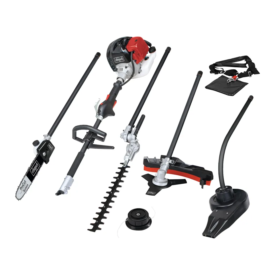 Scheppach TKG Series MTC42-5P débroussailleuse thermique 5 en 1, 42,7 cm³