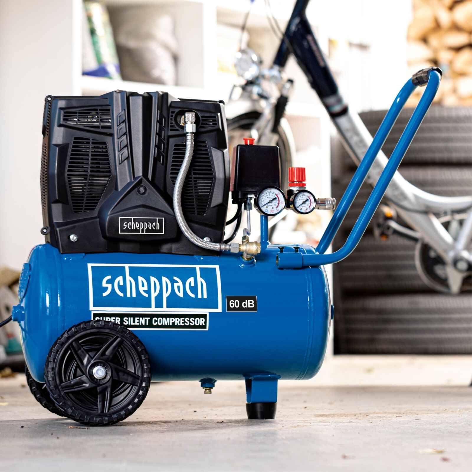 Scheppach HC Series HC25Si compresseur 24 L silencieux
