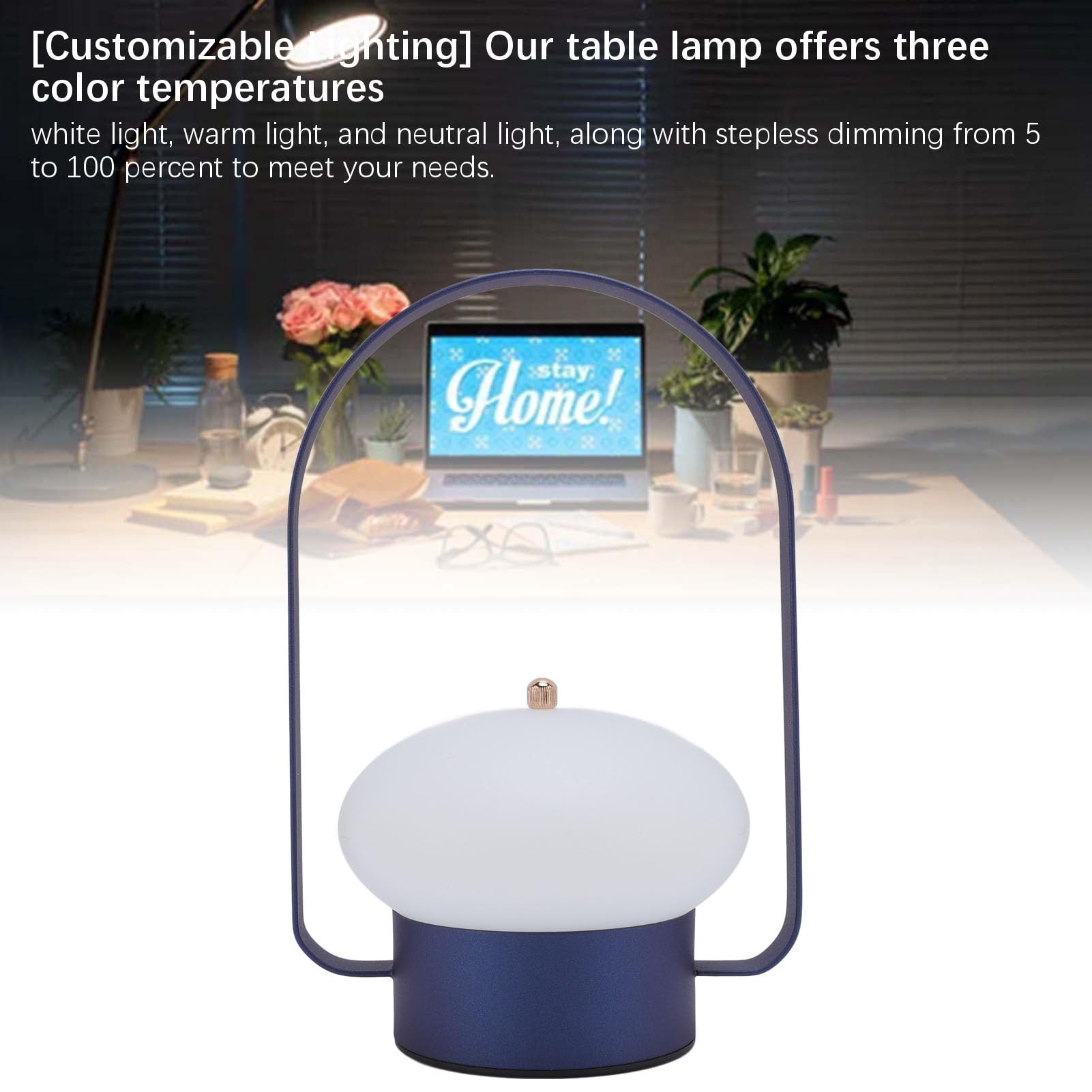 Omabeta Flashlights & Lighting lampe de table rechargeable tactile 3 couleurs 1800 mAh