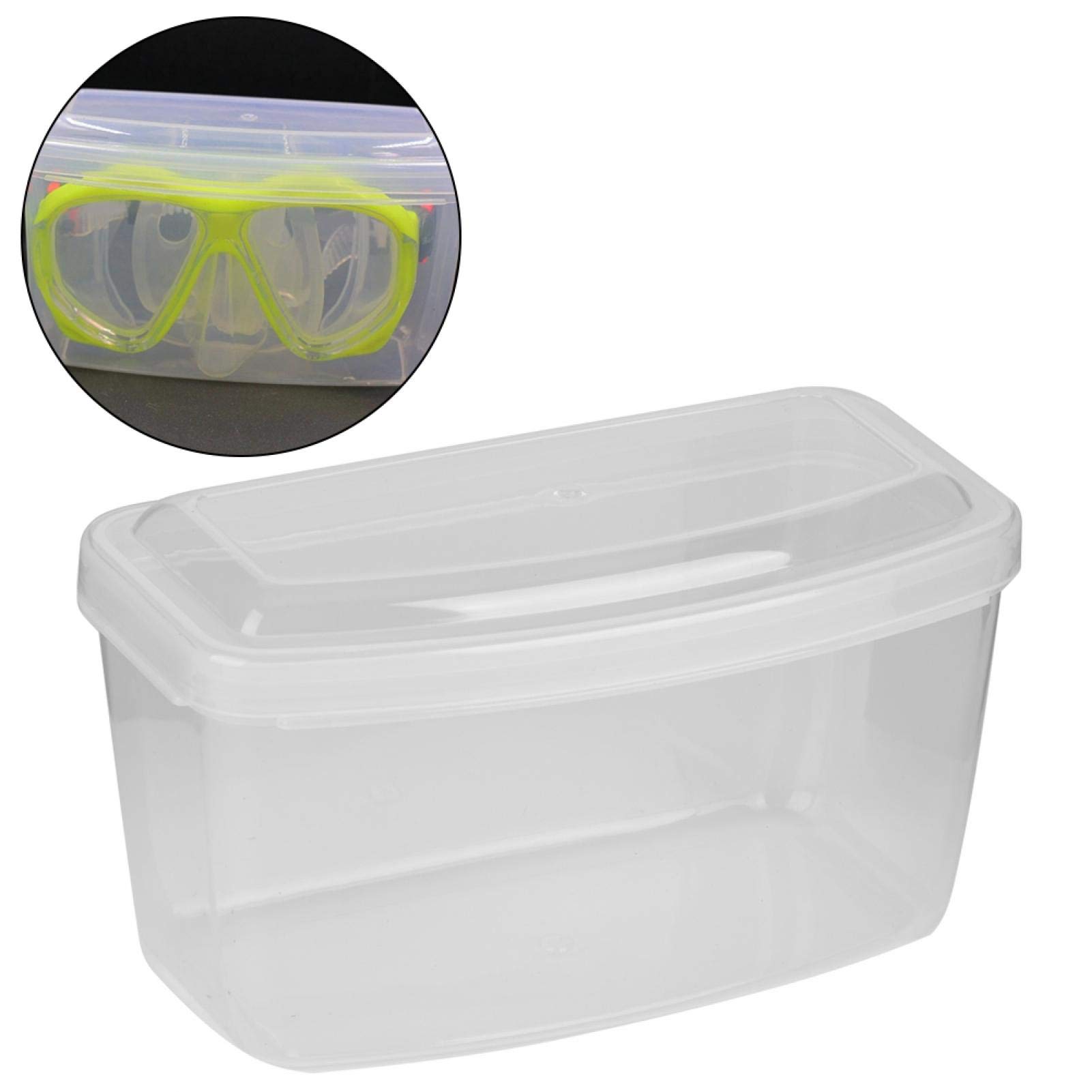 Omabeta Toys & Games boîte à lunettes de natation transparente lot de 2 en polypropylène