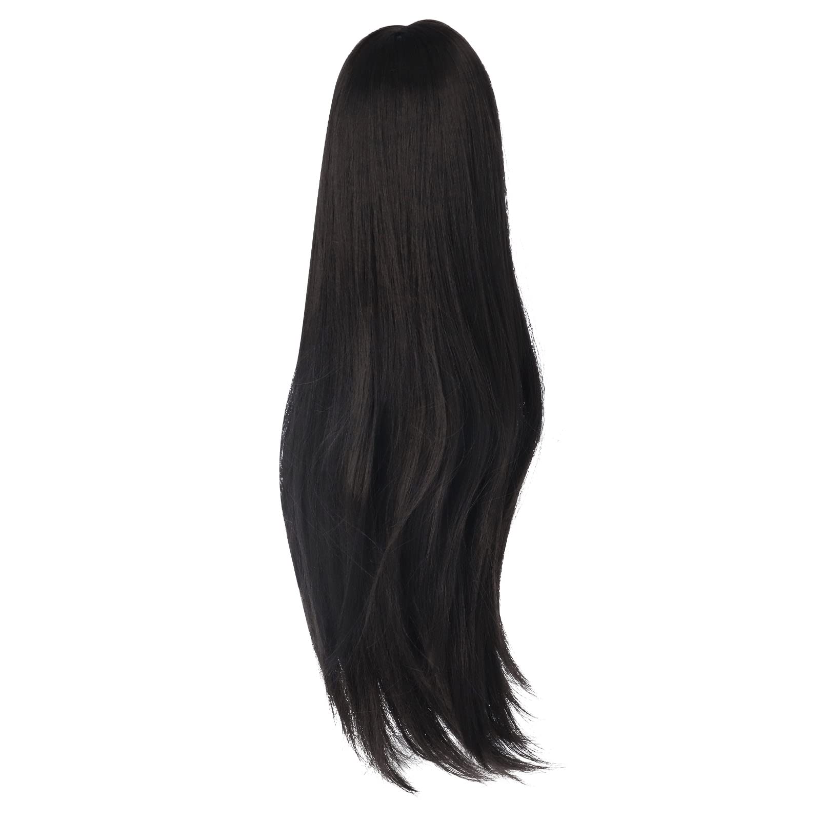 Omabeta 1/3 Doll Wig perruque poupée noire raie milieu