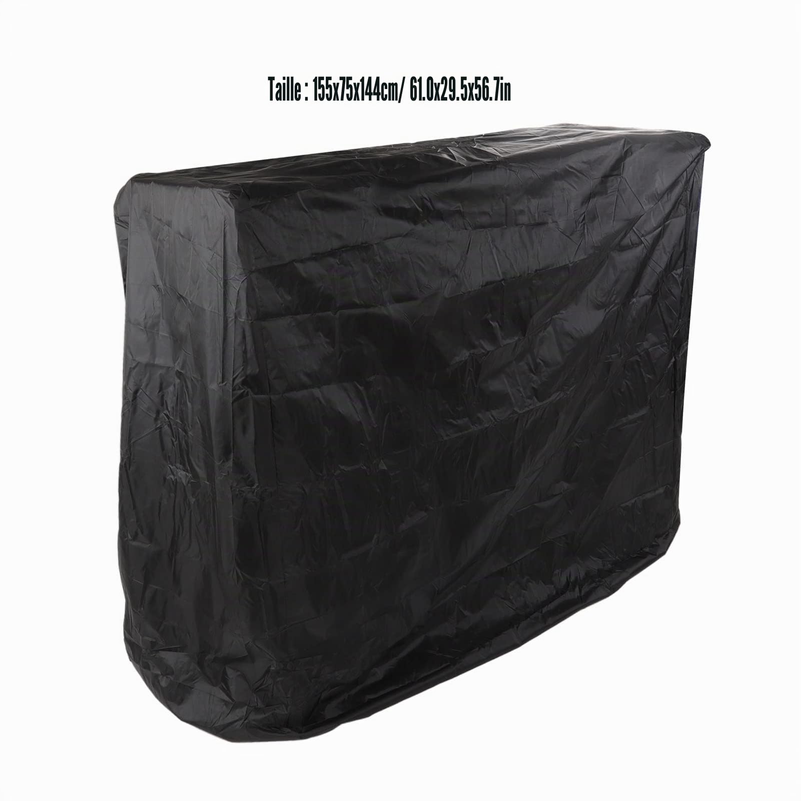 Omabeta Garden Machinery & Agricultural Equipment housse de table de ping-pong 155 × 75 × 144 cm noire