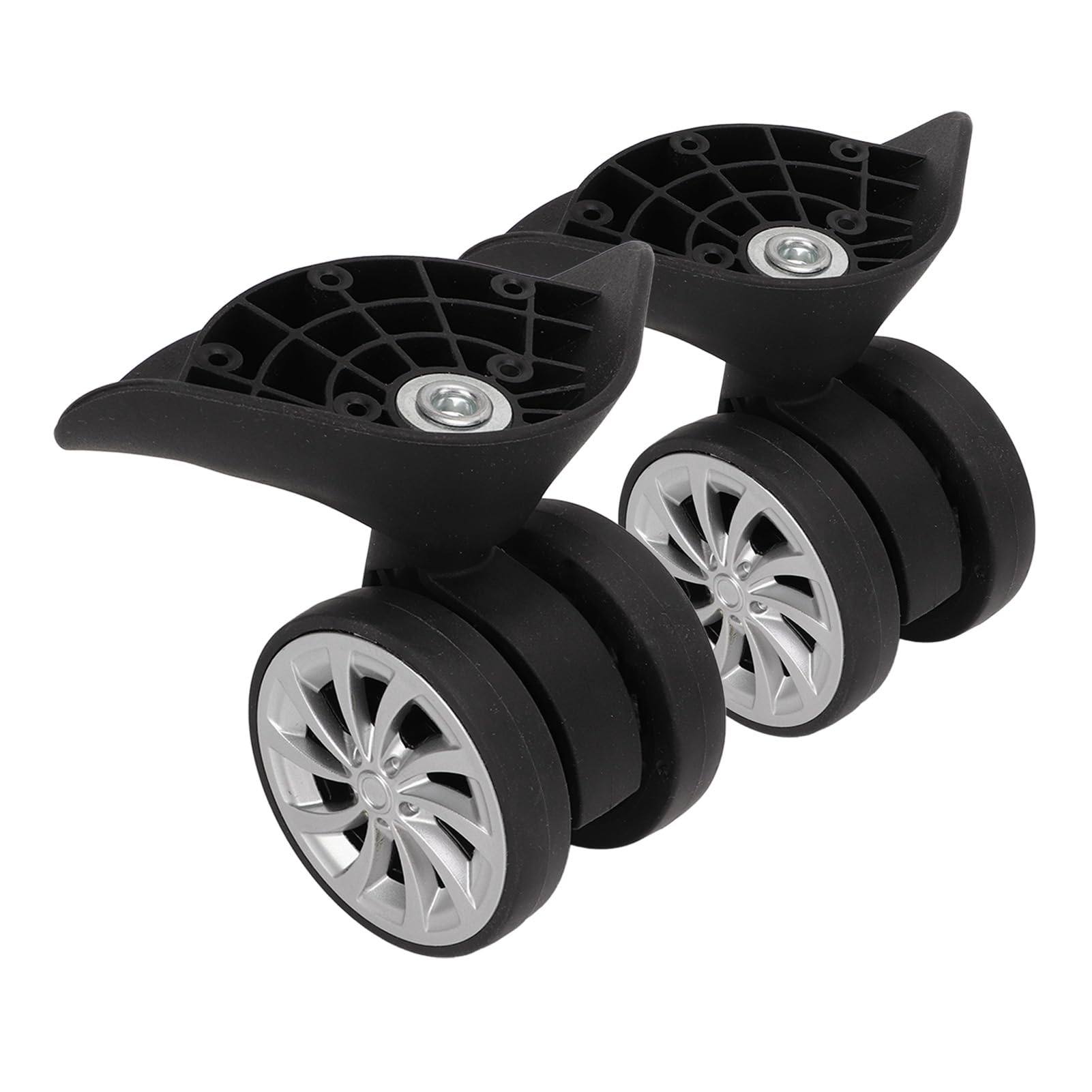 Omabeta Fashion Accessories & Umbrellas roues de valise en nylon noires, lot de 2