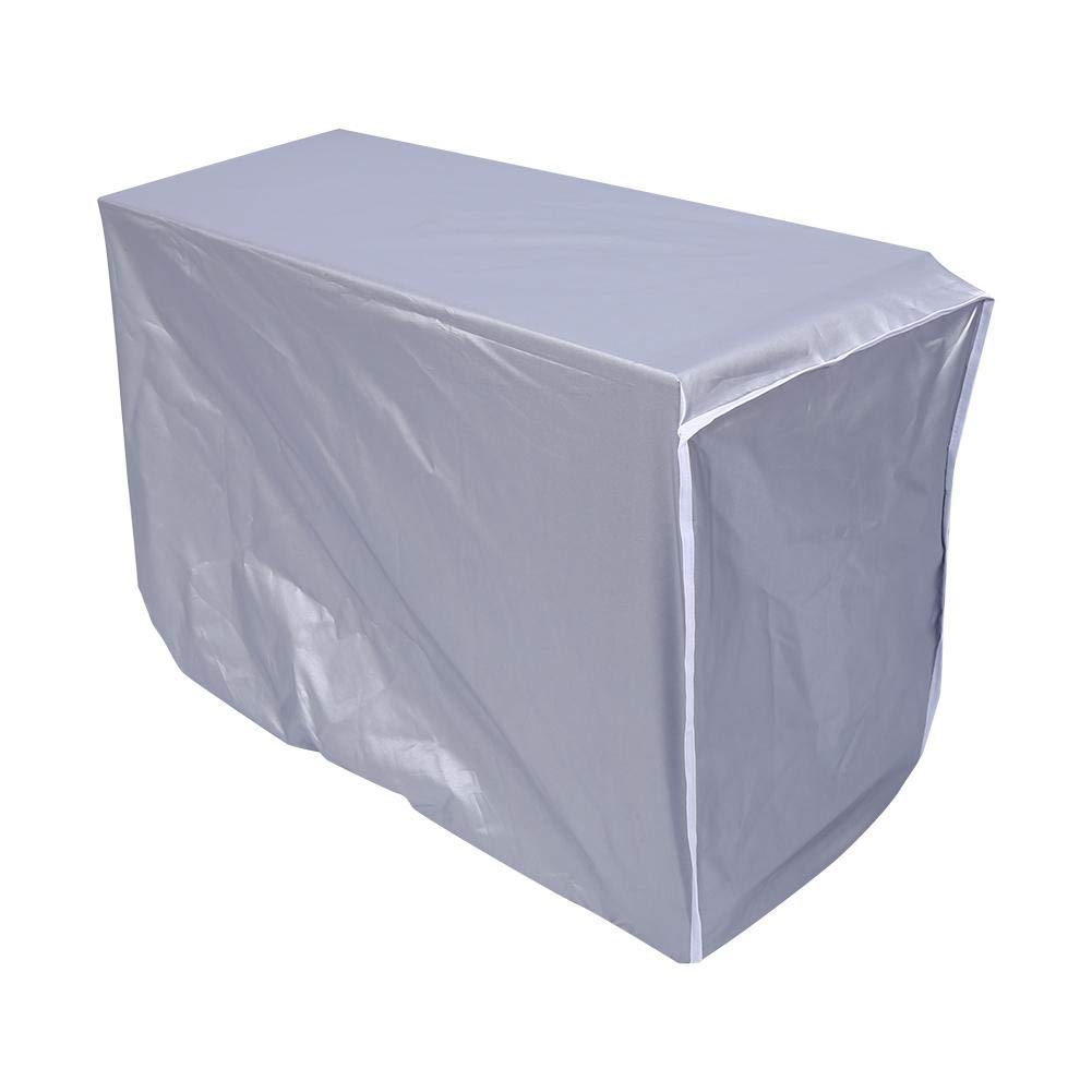 Omabeta Kitchen Appliances housse de climatiseur extérieur taille 3 argentée 94 x 40 x 73 cm