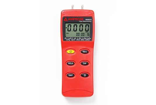Amprobe HVAC Tools MAN15 manomètre différentiel 15 psi