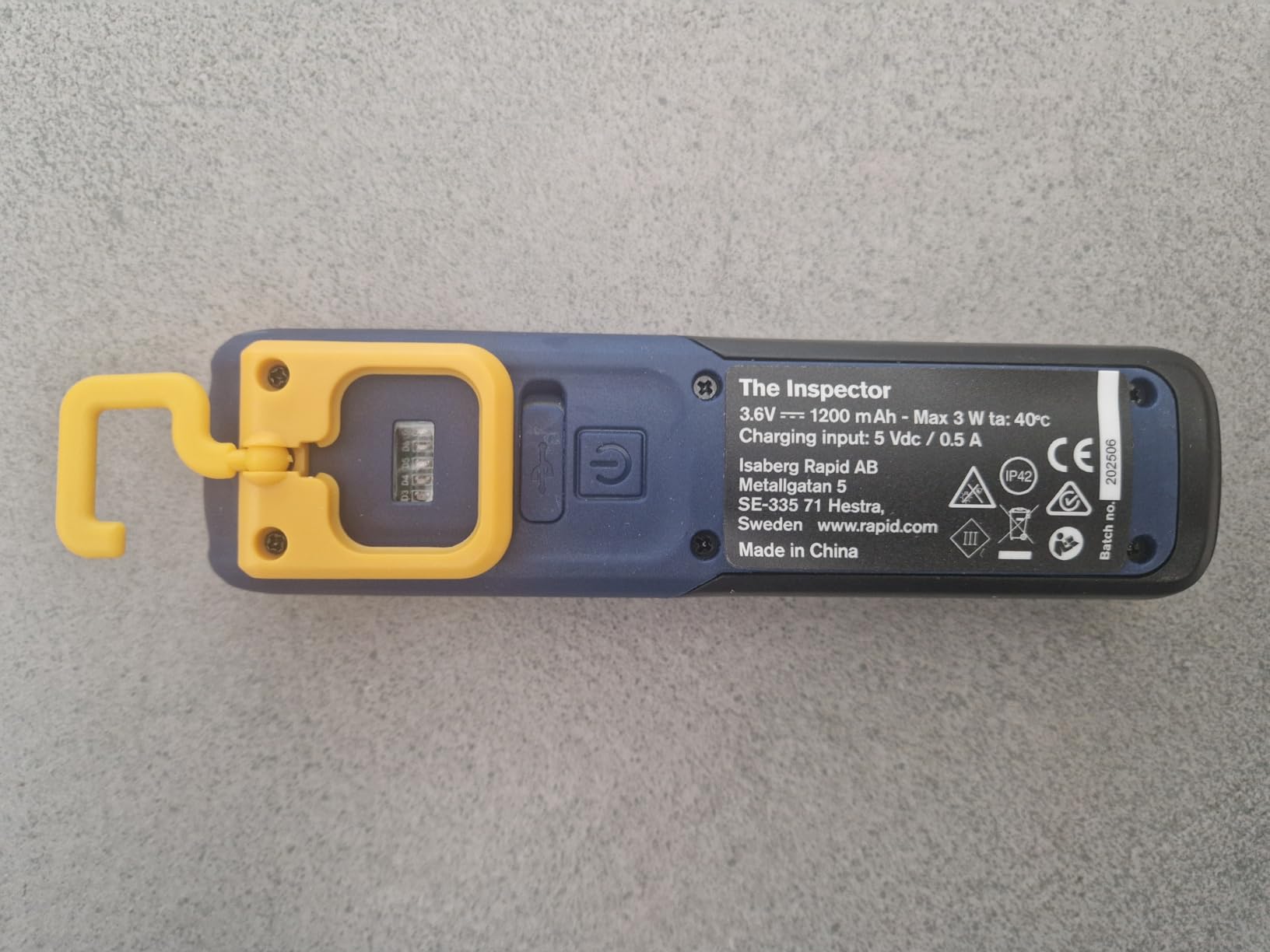 Rapid’os 16 Lampes de Chantier The Inspector lampe LED USB-C