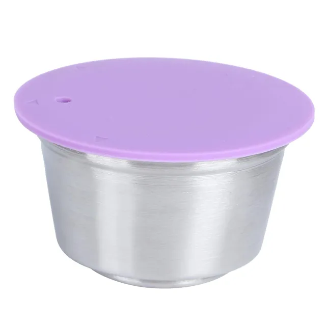 Omabeta Kitchen Appliances capsule de café réutilisable violette en acier inoxydable